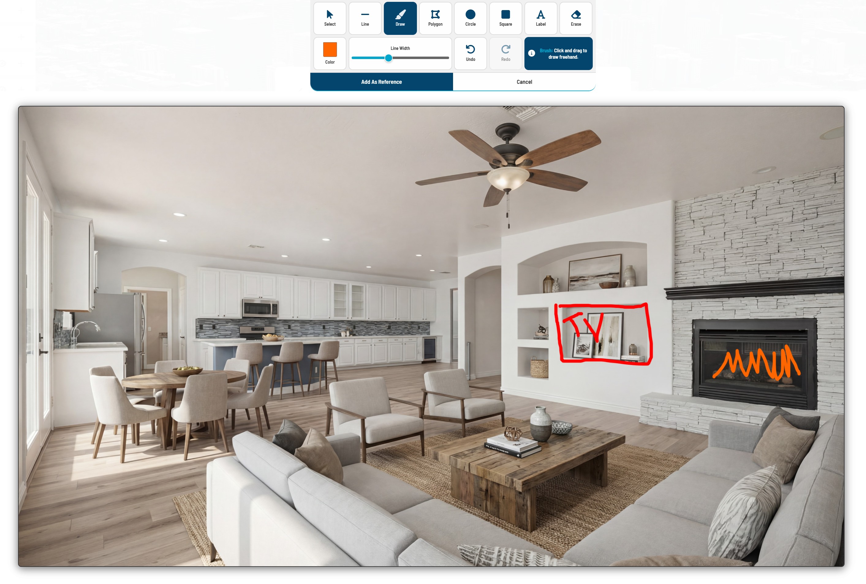 2D markup demonstration